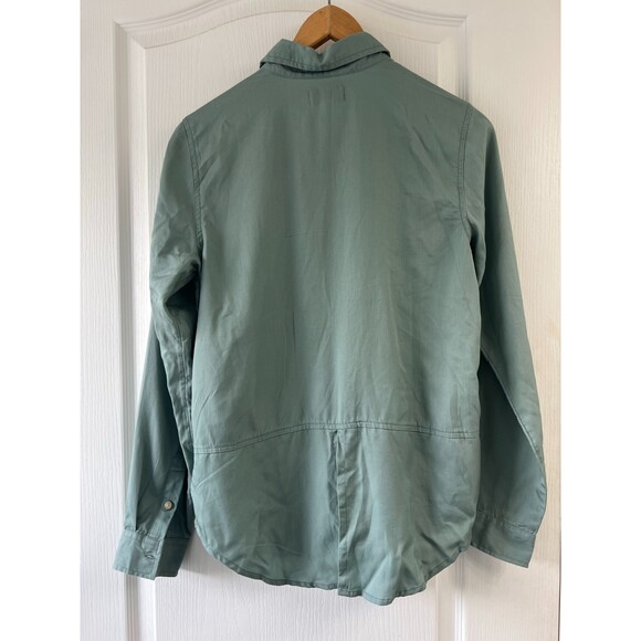 NWT Lucky Brand Long Sleeve Button Up Shirt Light Grayish Green Size S - Picture 4 of 9